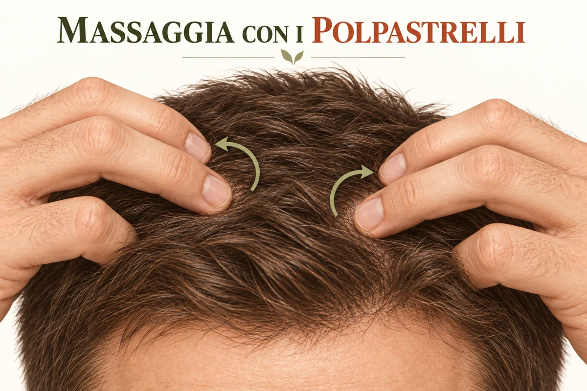 Massaggio delicato con i polpastrelli